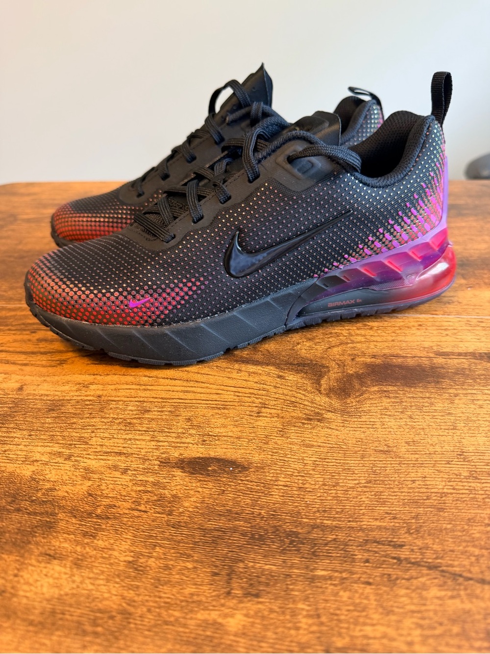 Nike Kids' Black & Pink Air Max Running Shoes 5Y/6.5W